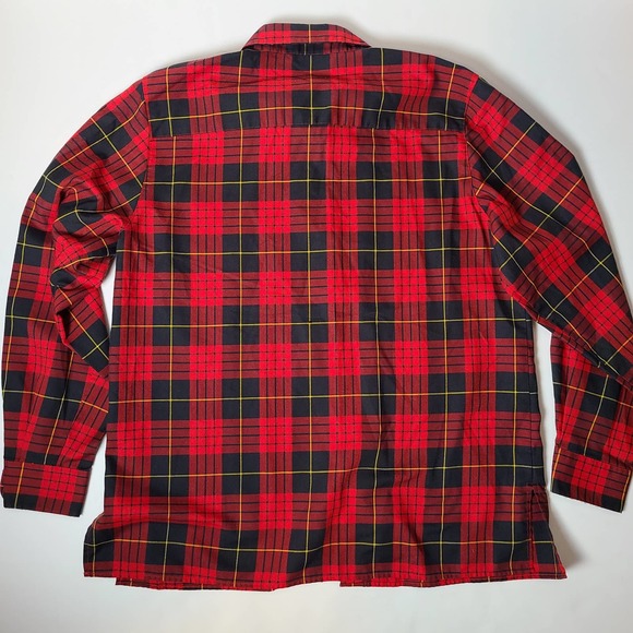 Foxcroft Rhea Plaid Cotton Blend Button-Up Long Sleeve Shirt-Size 14 - Picture 7 of 9